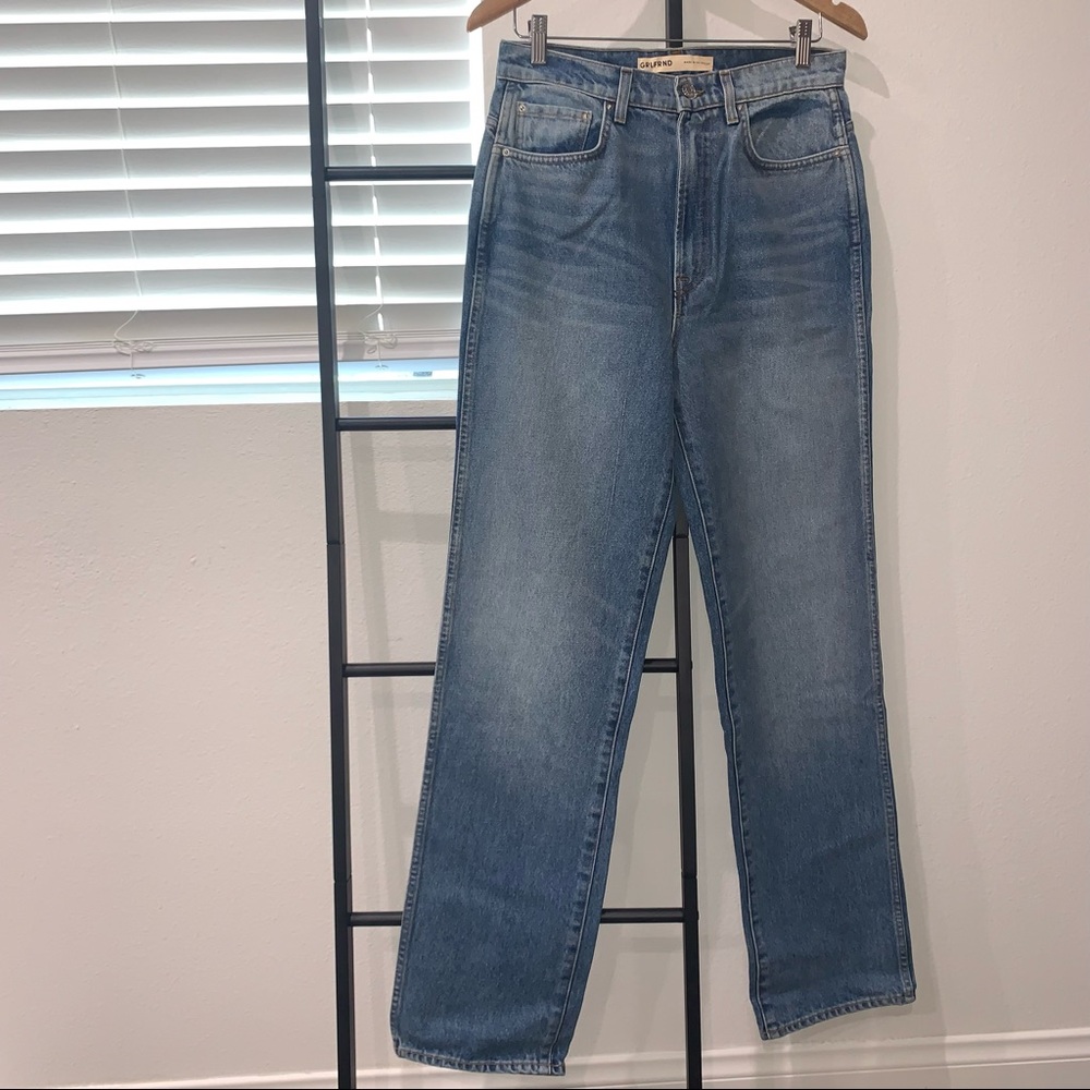 GRLFRND High Rise Blue Jeans - Picture 5 of 7